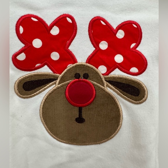 Festive Kids Long Sleeve Shirt with Reindeer Design - Picture 7 of 7